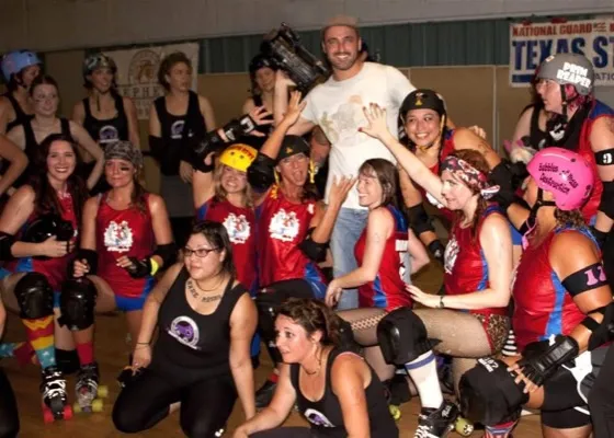 Roller derby filming