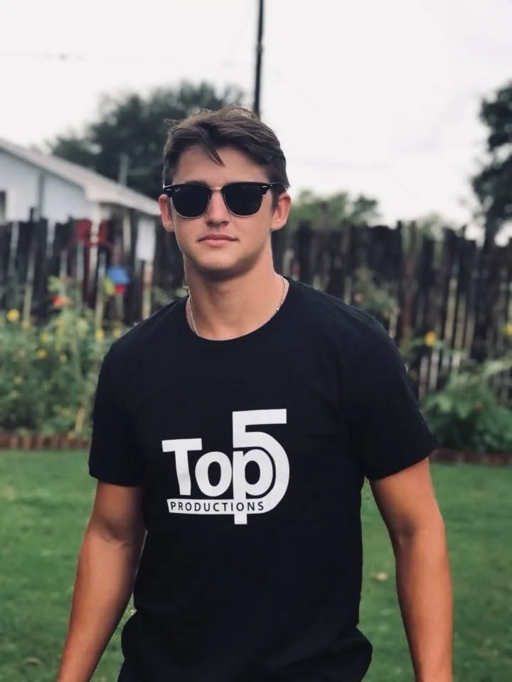 Top5 Productions black T-shirt